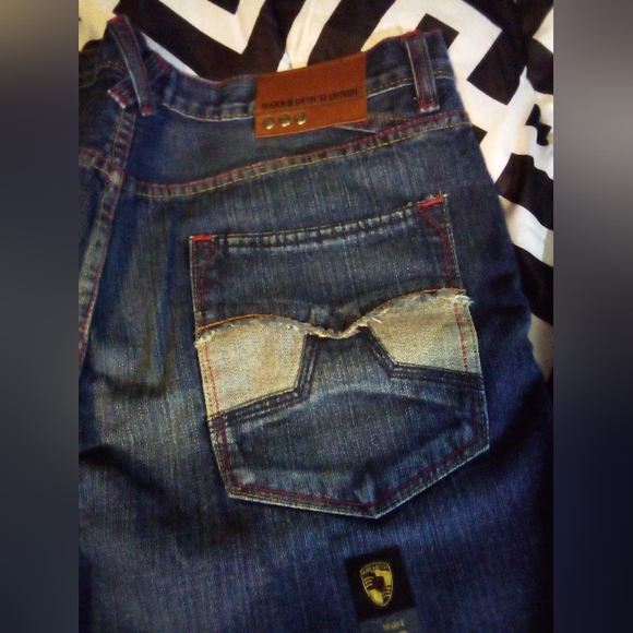 MARX & DUTCH Platinum Quality Fashion Designer Demin Jeans Men's 40/30 Blue - Picture 7 of 14